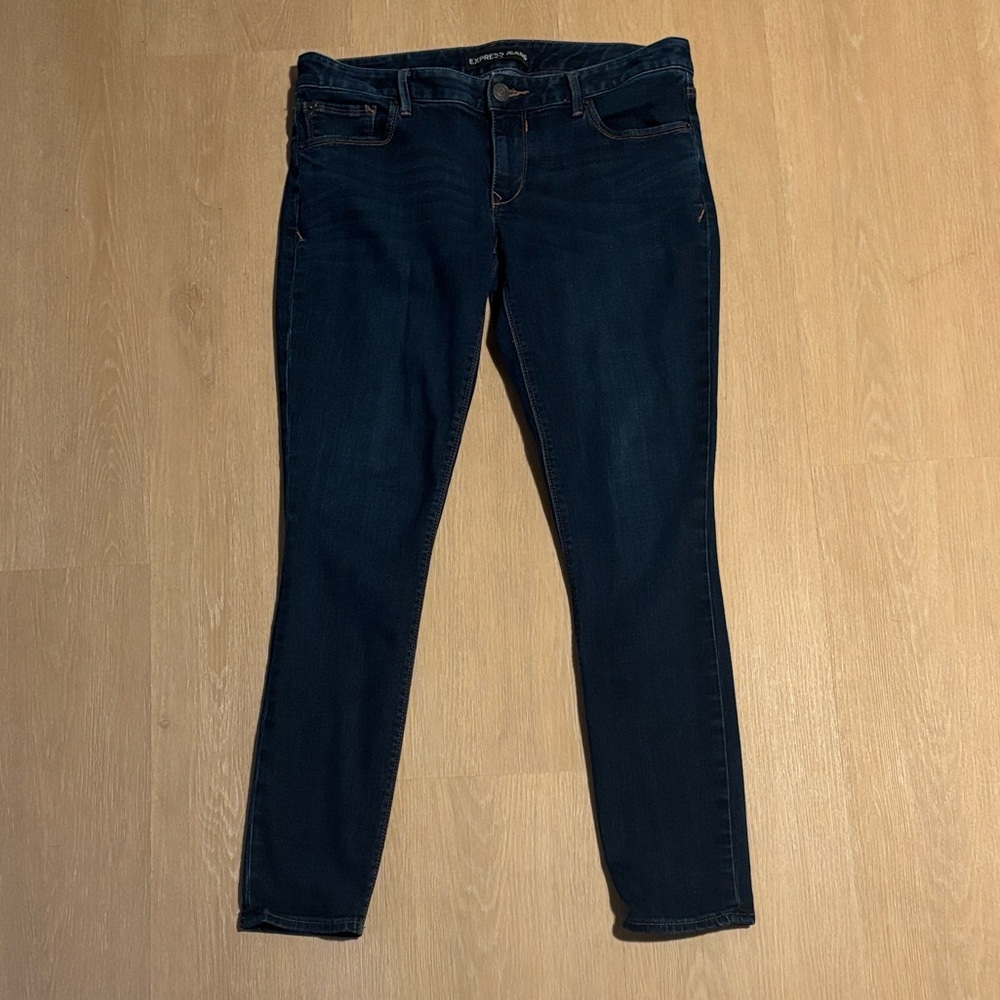 Express Women's Dark Blue Low Rise Jean Legging size 12